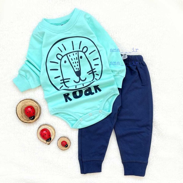 بادی شلوار شیر آبی