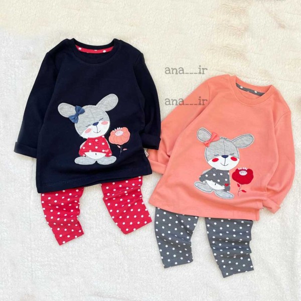 بلوز شلوار خرگوش گلی