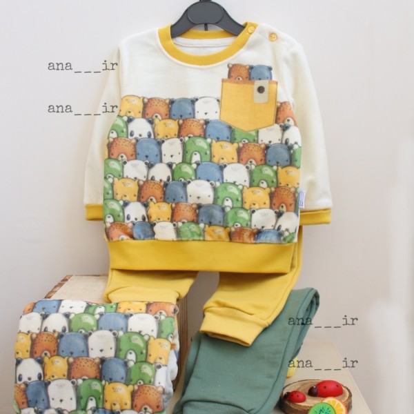 بلوز شلوار مخمل خرسیِ ملوس