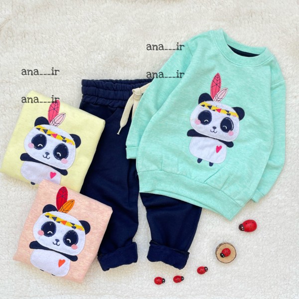 بلوز شلوار پاندا سرخپوست