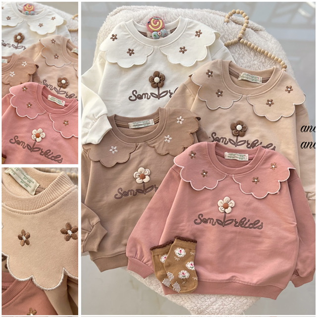 بلوز یقه دار تک‌گل