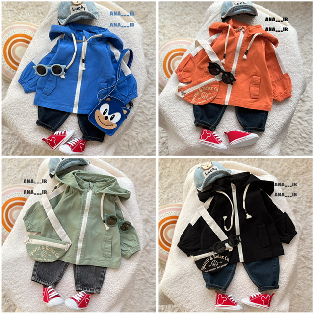 سویشرت کتان کیفدار