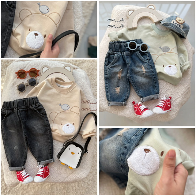 بلوز شلوار جین گنجشک